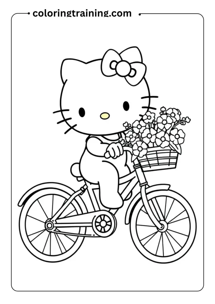 Hello Kitty coloring pages
