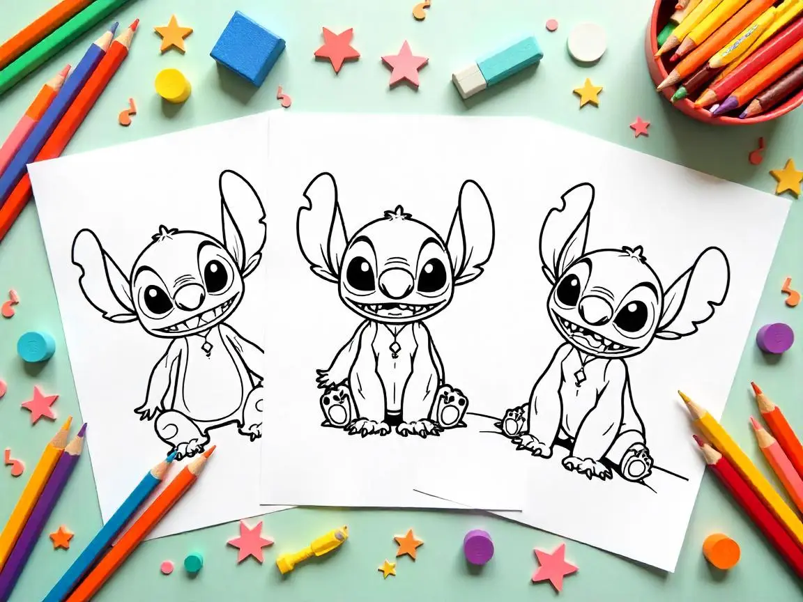 stitch coloring pages