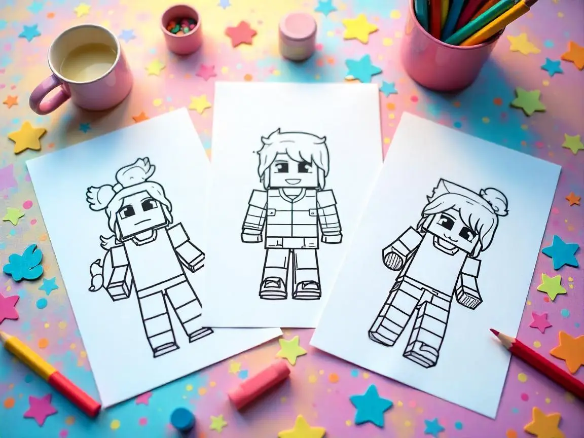 minecraft coloring pages