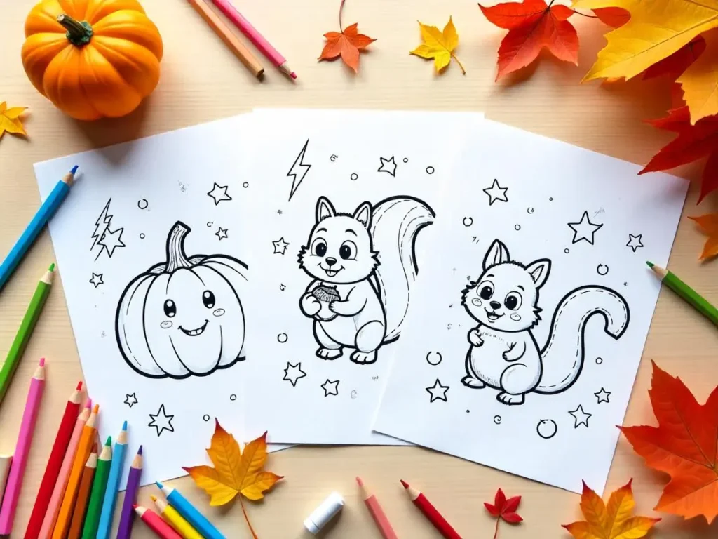 Fall Coloring Pages