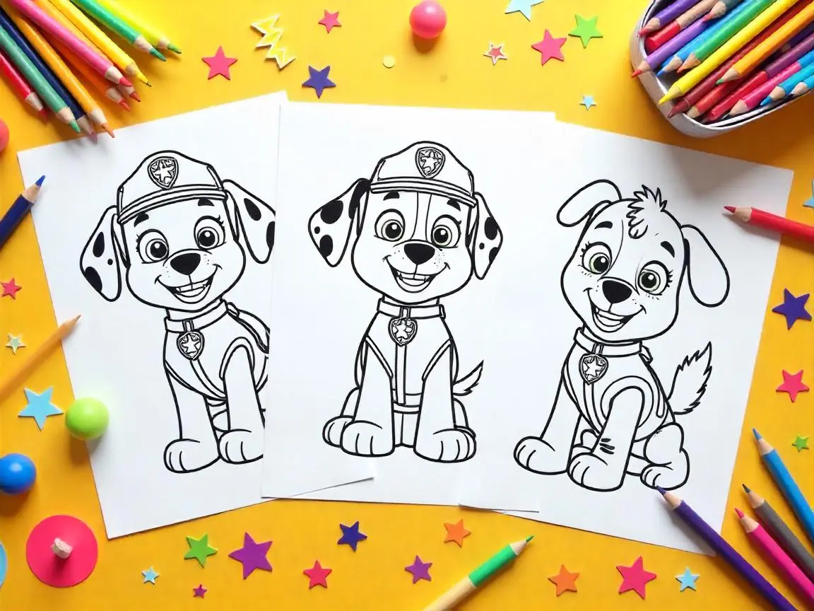paw patrol coloring pages