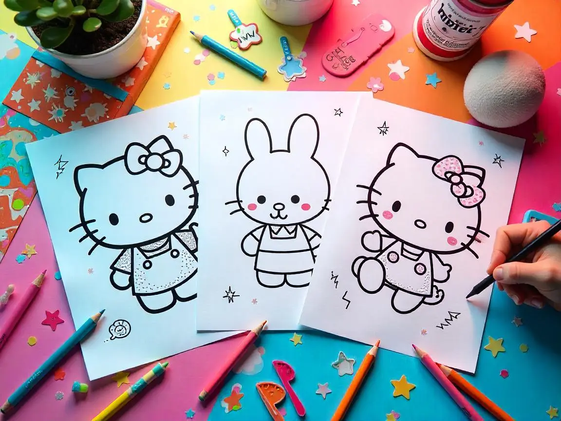 sanrio coloring pages