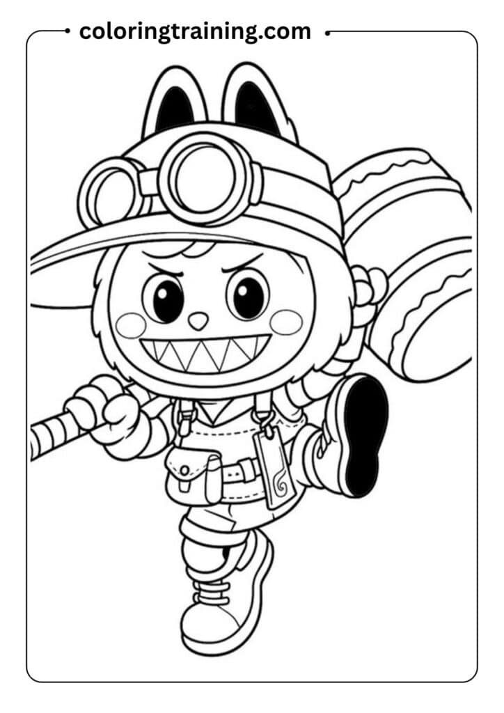 labubu coloring pages 