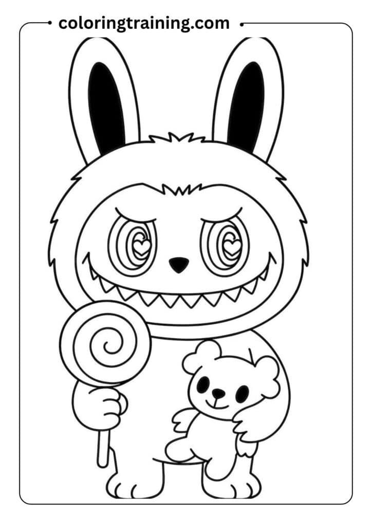 labubu coloring pages 