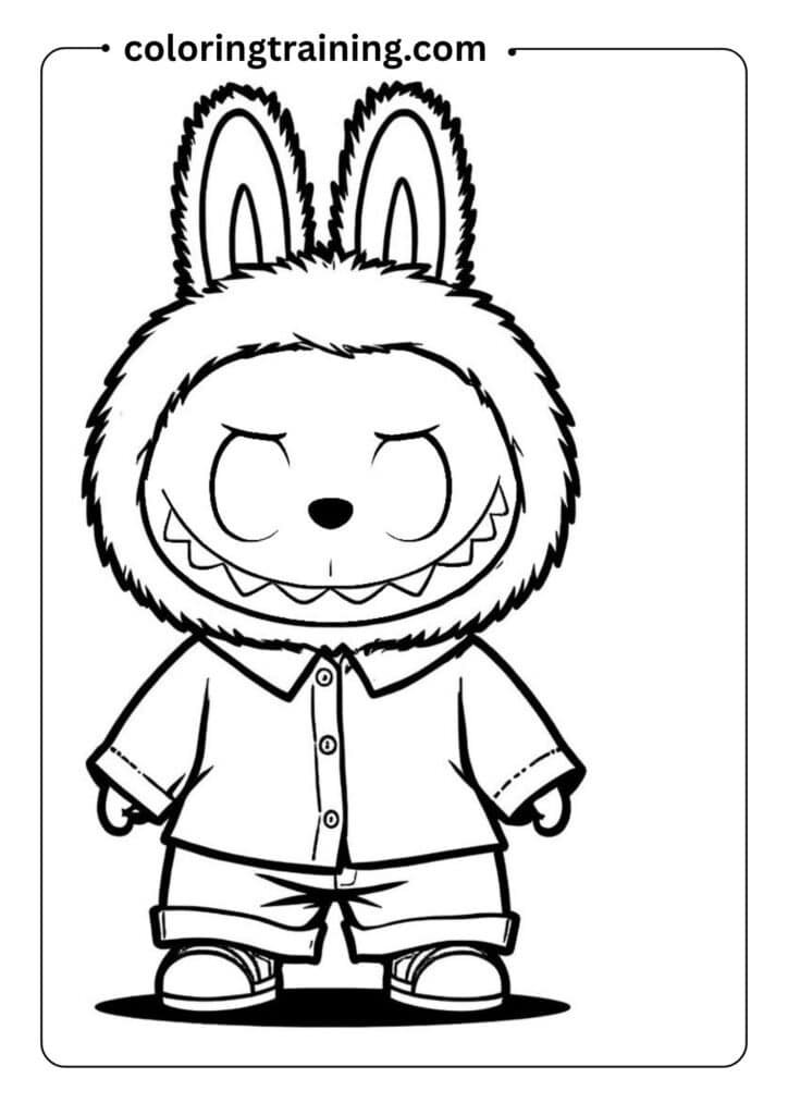 labubu coloring pages 